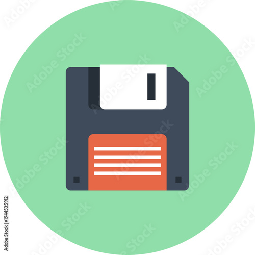 save flat web icon concept