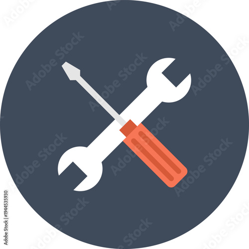 options flat web icon concept