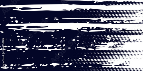 Abstract halftone dots blue color pattern gradient grunge texture background. element modern nice element old geometric good stain