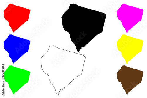 Nonthaburi city (Kingdom of Thailand, Siam) map vector illustration, scribble sketch Nonthaburi map