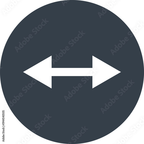 Arrow flat web icon concept