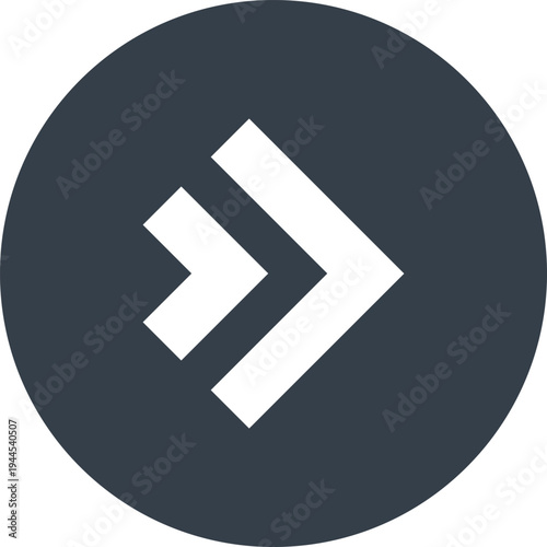 Arrow flat web icon concept
