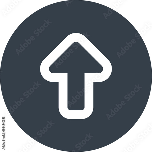 Arrow flat web icon concept