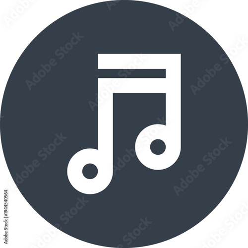 music flat web icon concept