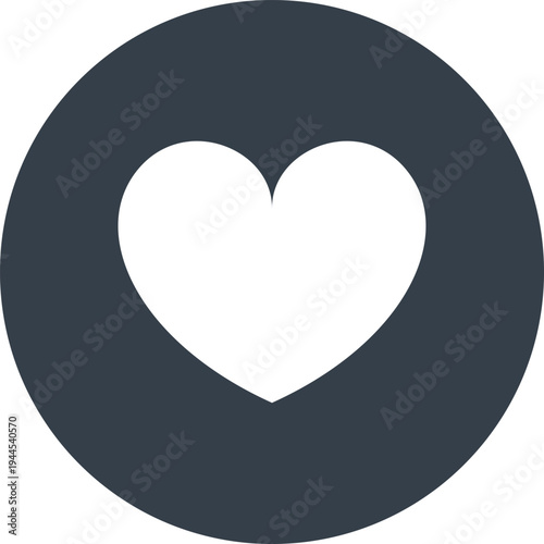 love flat web icon concept