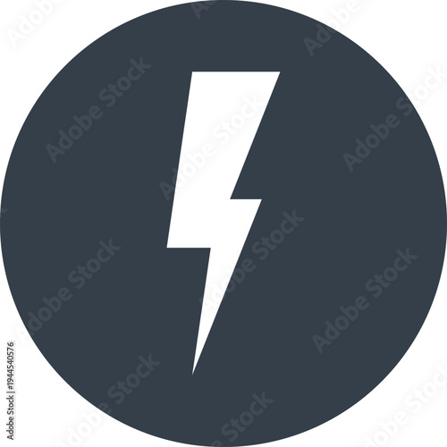 flash flat web icon concept