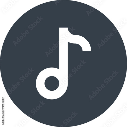 music flat web icon concept