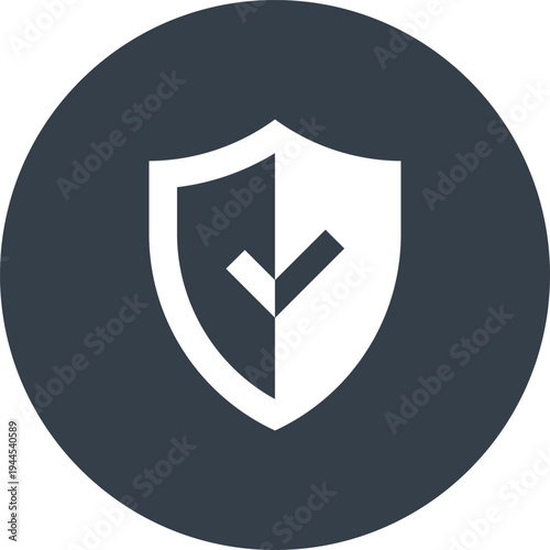 protection flat web icon concept