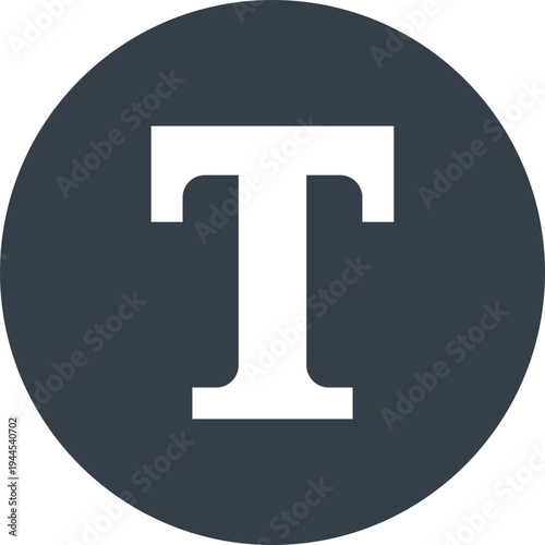 text flat web icon concept