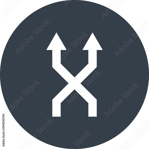 shuffle flat web icon concept