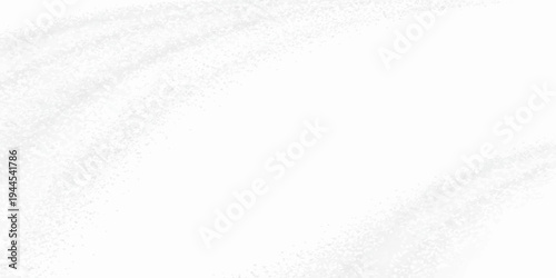 A bright abstract white background features a cool grunge texture and light blue frost patterns with frozen crystal snowflakes for a fresh winter season nature surface