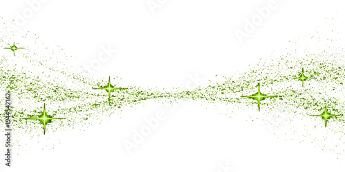 Green grass background design with a nature leaf pattern featuring ink splash elements and a water drop spray texture on a spring plant vector shape