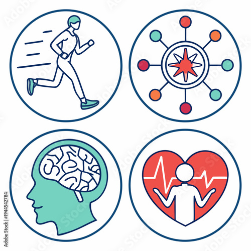 Representing physical and mental well-being physical activity mental health running brain