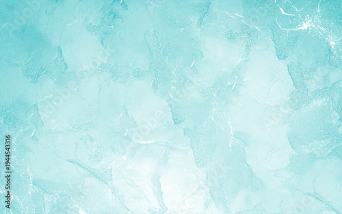 Light Teal Blue Background Turquoise Grunge Abstract Paper Concrete Marble Cement Floor Texture Denim Bleached Suede Dirty Vignette Matte Pattern Acid Washed Stained Obsolete Scratched Surface. 