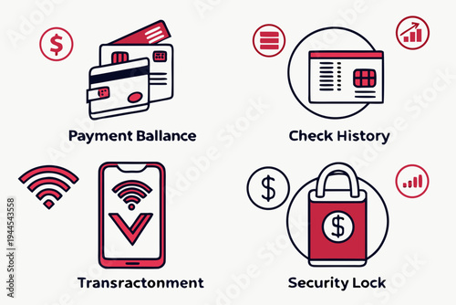 Online banking and security payment balance check history transaction