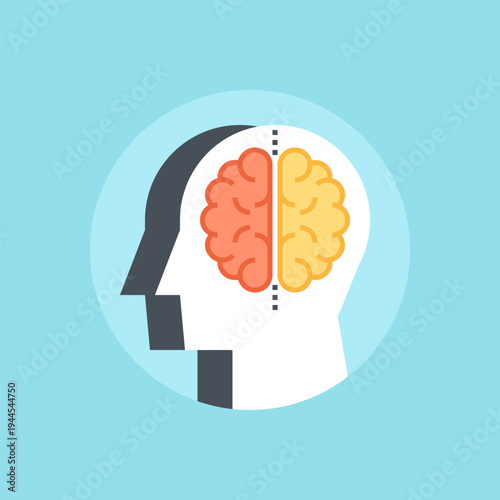 dissociative identity icon concept