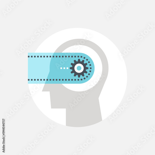 cognitive process icon concept