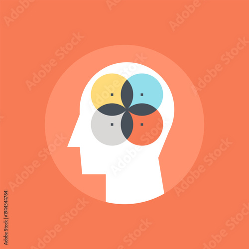 cognitive flexibility icon concept