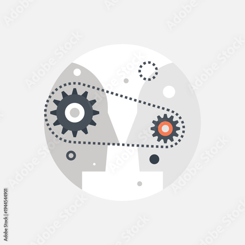 collective intelligence icon concept