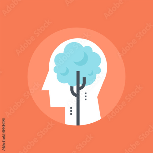 expend your mind icon concept