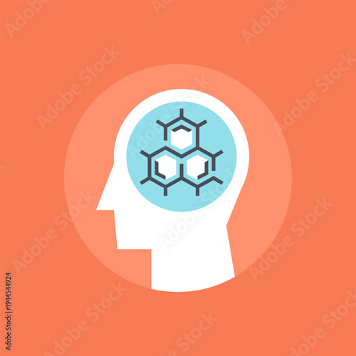 scientific knowledge icon concept