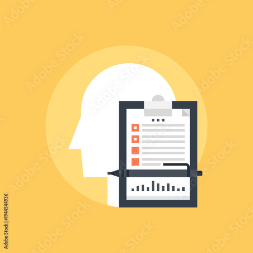 human profile icon concept