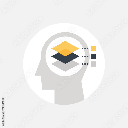 mind structure icon concept