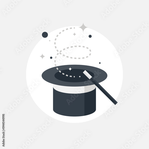 Creations flat web icon concept