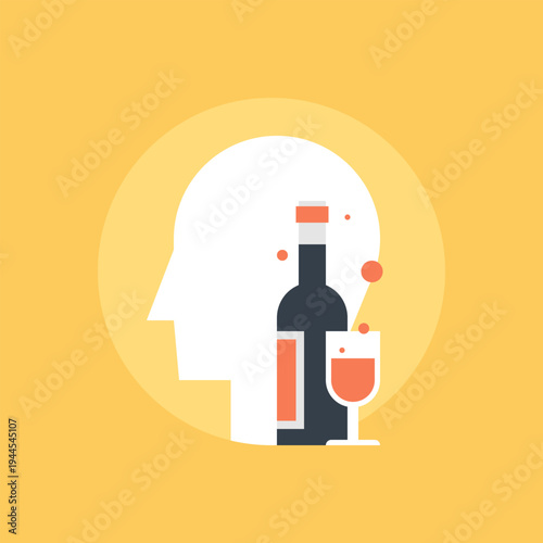 addiction icon concept