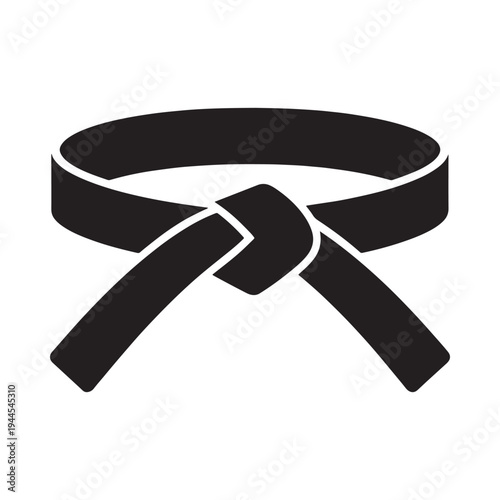 Black belt illustration a symbol of martial arts mastery and dedication