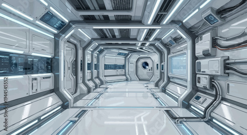 Futuristic Hallway.ai