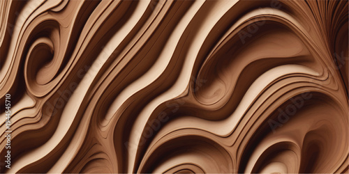 Abstract wooden texture background with flowing curves and natural wood grain patterns creating a visually appealing and versatile backdrop for design projects