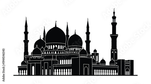 Minimalist Desert Sand Dune Landscape Silhouette Icon, High-Contrast Black Vector Symbol Isolated on White for Business, Travel, and Professional Graphic Design