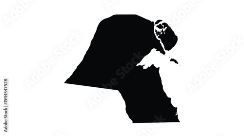 Minimalist Desert Sand Dune Landscape Silhouette Icon, High-Contrast Black Vector Symbol Isolated on White for Business, Travel, and Professional Graphic Design