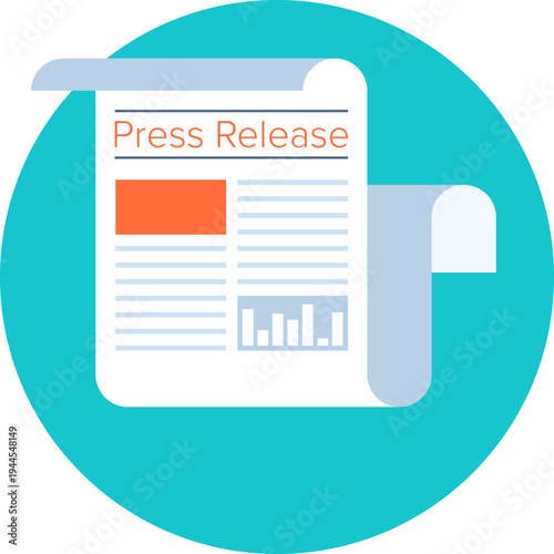 news flat web icon concept