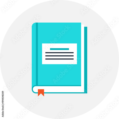 literature flat web icon concept