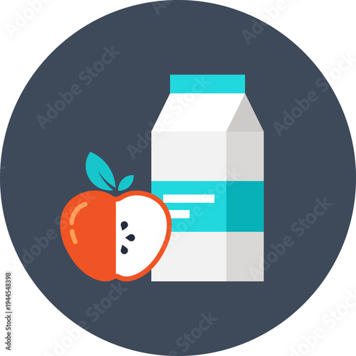 lunch flat web icon concept