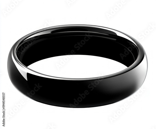 ring silhouette , black and...