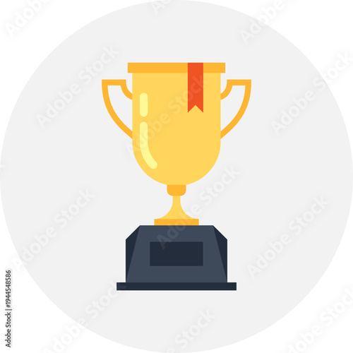 success flat web icon concept