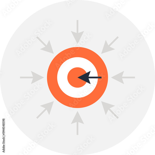targeting flat web icon concept