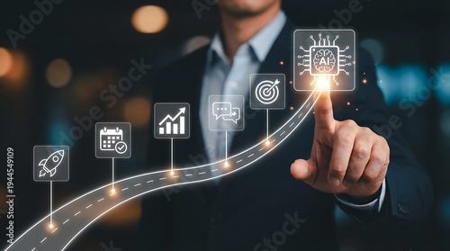 Artificial Intelligence Business Roadmap Strategy Data Analytics And Growth Plan