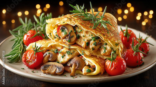 Chicken and mushroom filled...