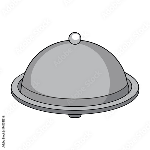 A polished silver platter gleams elegantly, perfect for serving appetizers or desserts, adding a touch of sophistication and charm to any table setting.
