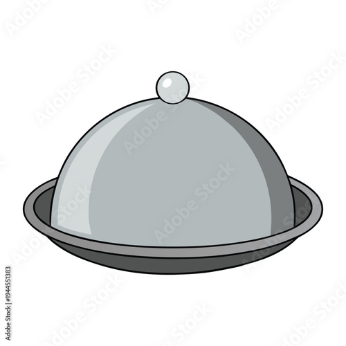 A polished silver platter gleams elegantly, perfect for serving appetizers or desserts, adding a touch of sophistication and charm to any table setting.
