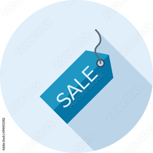 sale tag flat web icon concept