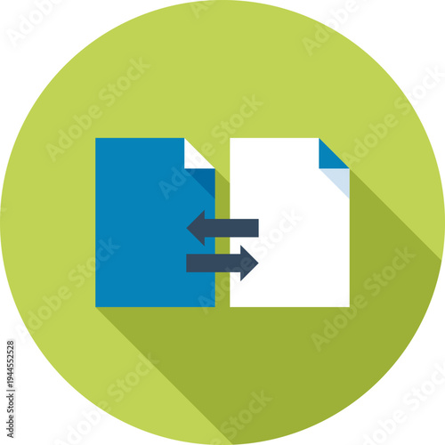 file sharing flat web icon concept