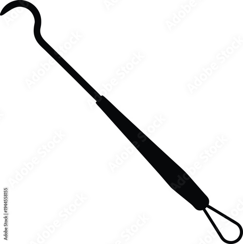 Surgical dilator tool silhouette 