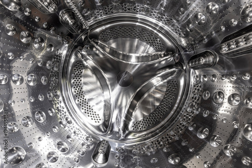 Washing machine drum stainless steel interior