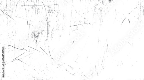 White background with scattered grey scratches and dots texture