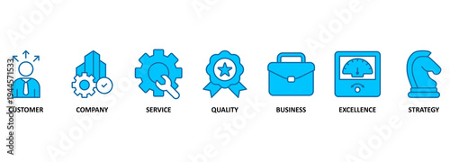 Value. Chart with keywords and icons 